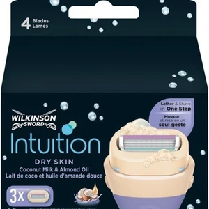 ווילקסון אינטוישן לעור יבש 2ב 1סכיני גילוח רב פעמי 3יח לאישה 4להבים