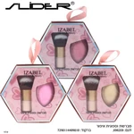 סליידר סט מברשת וספוגית איפור דגם 696209-7איזאבל / Slider 696209 Izabel