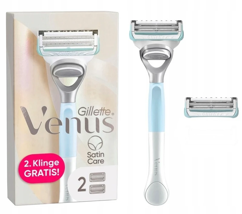 גילט וונוס סאטין אינטימט מכשיר + 2סכיני גילוח