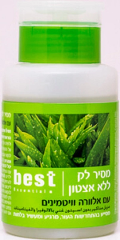 בסט מסיר לק ללא אציטון ניחוח אלוורה