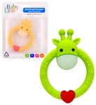 בייבי ליין נשכן לתינוק בצורת טבעת ג'ירפה / Baby Line Giraf Teether