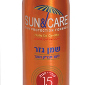 סאן&קאר ספריי שמן גזר 200 SPF15מ"ל