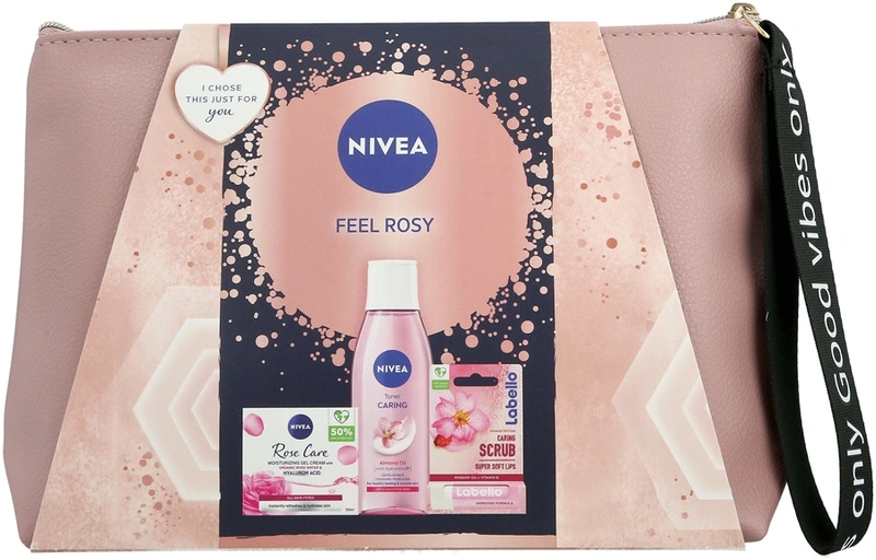 ניואה מארז טואלטיקה לאישה פינק 2025(שפתון+קרם יום +מי פנים+תיק)