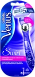 גילט וונוס סווירל 5להבים רב פעמי - סכין + ידית / Venus Swirl Razor+1 Blade