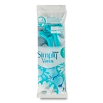 גילט וונוס סימפלי כחול 2סכיני גילוח חד פעמי 2להבים / Venus Simply Disposable 2 Units