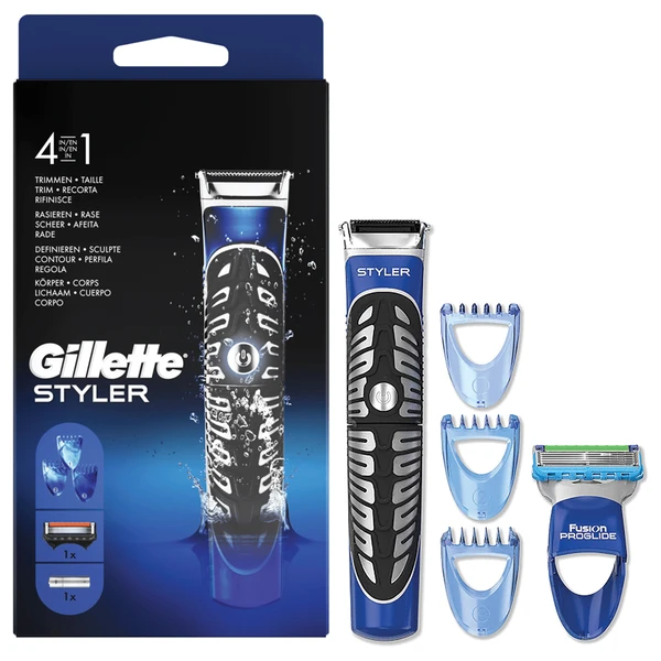 גילט סטיילר מכונת תספורת וגילוח + 1סכין + 3מסרקים