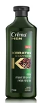 קרמה מן שמפו לחיזוק סיב השערה עם קרטין וקפאין 500מל / Crema Men Shampoo Keratin & Caffeine 500 Ml