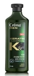 קרמה מן שמפו למניעת קשקשים עם קרטין ופחם 500מל / Crema Men Shampoo Keratin & Charcoal 500 Ml