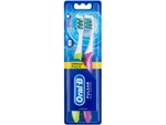 אורל בי זוג מברשות שיניים על סוללת פולסר / Oral B *2 Toothbrush Battery Powered Pulsar Medium