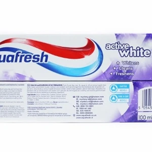אקווה פרש משחת שיניים אקטיב וויט 100מל